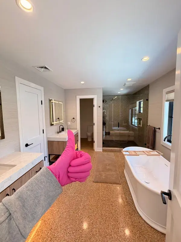 Luxury spa bathroom cleaned to perfection